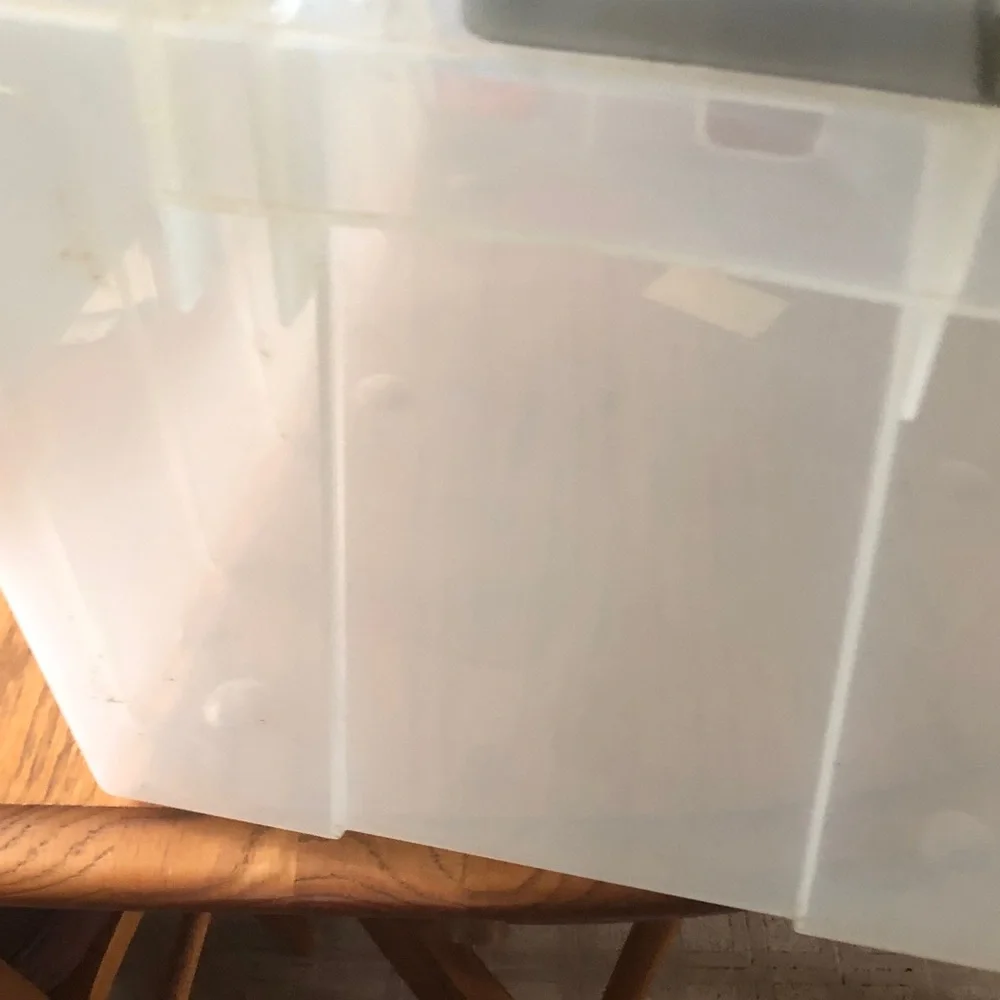 KeepBox Clear Plastic Storage Bin - Clear
